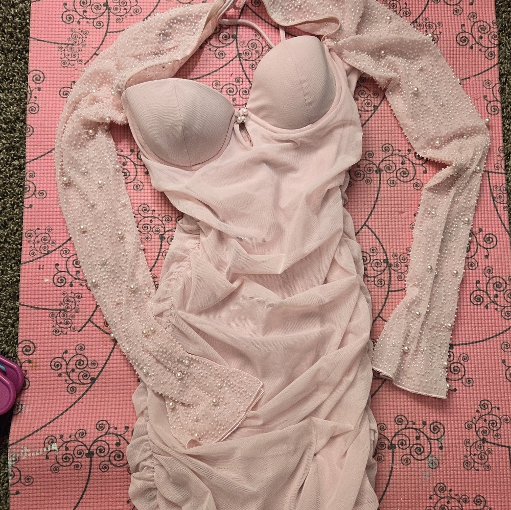 Oh Polly St Germain Blush Pink Dress